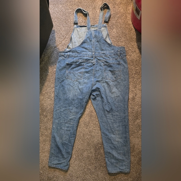City Chic Light Blue Denim Overalls - Picture 5 of 5